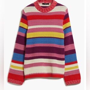 Max Mara Weekend Kabir Multicolor Stripe Cotton Blend Sweater